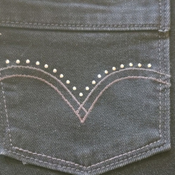 Levi Strauss boot cut black jeans - Picture 6 of 8